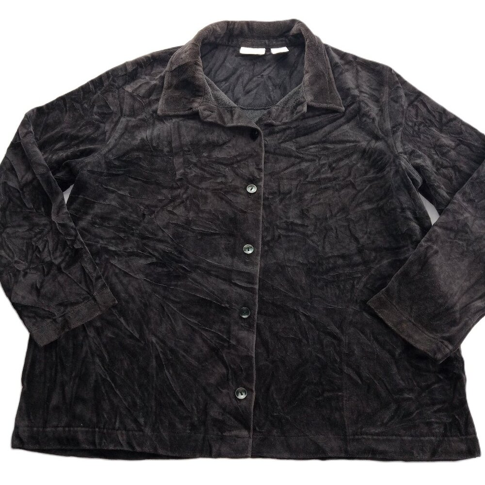 Classic Elements Women's Button Front Shacket Siz… - image 1